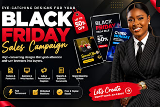 design your black friday, cyber monday, holiday sale flyer
