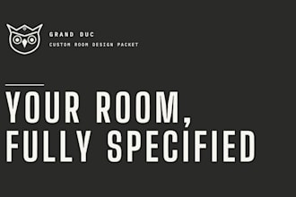 create a precision interior design packet with exact products and placement