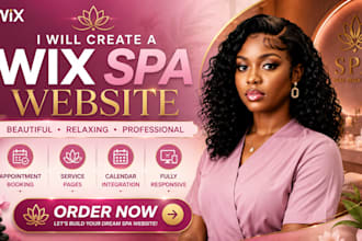 create a wix spa website appointment booking, service page, calendar integration
