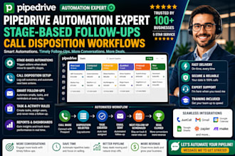 pipedrive automation expert stage based follow ups call disposition workflows