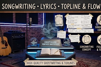 do professional songwriting and create catchy toplines or flows