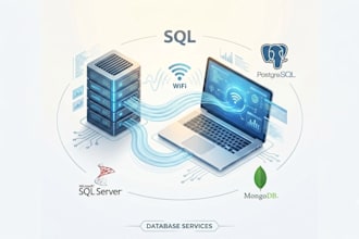 setup your database and write sql queries
