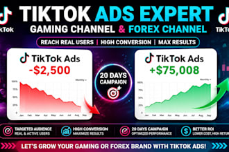 set up tiktok ads gaming channel, forex channel run tik tok ads reach real users