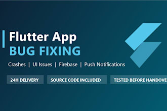 fix bugs and errors in your flutter app