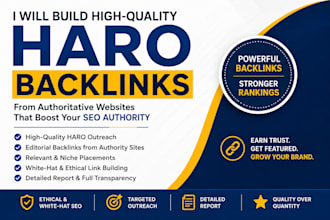 get quality backlinks with haro pitches and replies