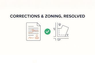 resolve city plan check corrections and zoning reviews