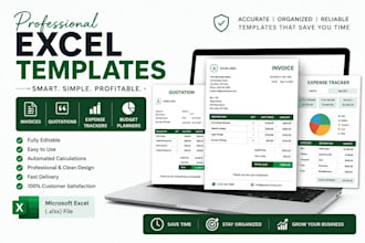 create professional invoices, bills, quotation, and expense tracker in excel