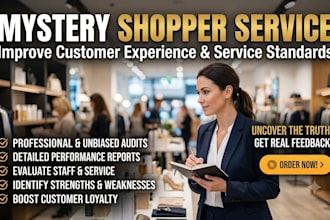 be your mystery shopper