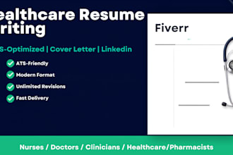 write or edit ats optimized nursing, pharmacy resume, CV, cover letter, linkedin