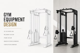 do weldnet design frame design 3d cad modeling for gym equipment manufacturing