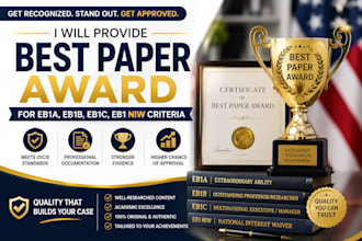 provide best paper award for eb1a, eb1b,eb1c, eb1 niw criteria