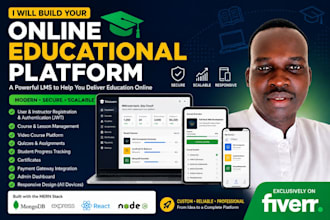 build elearning site or online school for you