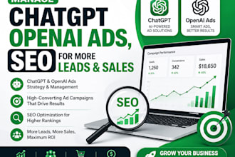 manage chatgpt openai ads, SEO for more leads and sales
