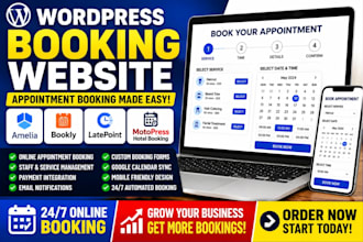 setup wordpress booking website appointment late point bookly motopress amelia