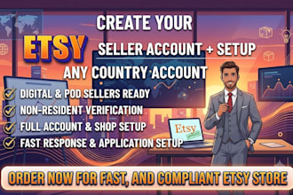 create fully verified etsy seller account etsy account creation for any country