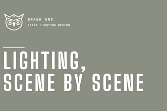 design a smart lighting plan with fixture placement and scene settings