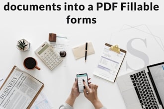 do auto calculation and interactive fillable pdf editable form and ebook planner