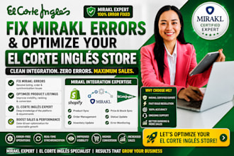 fix mirakl errors and optimize your el corte inglés store
