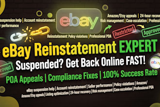 ebay reinstatement, recover your suspended ebay account