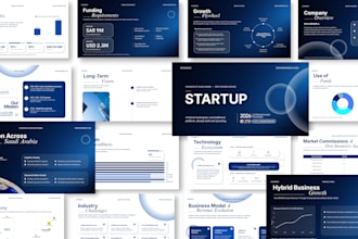 design premium investor pitch deck for fundraising