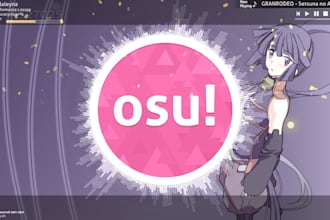 create custom osu skin, osu skin redesign, stream overlay, osu mania map