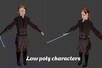 create rig texture animate low poly 3d models in psx ps1 ps2 n64 y2k styles
