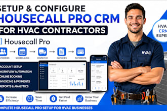 setup configure housecall pro CRM software for hvac contractors business