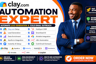 setup clay com lead generation and cold email automation