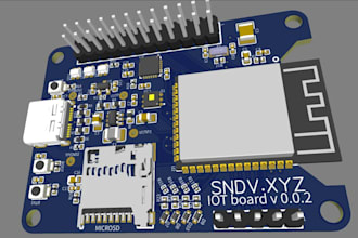 design ble iot wearable pcb for esp32, nrf52, bluetooth hardware development