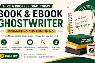 ghost write your ebook do ebook editing and formatting for cook book