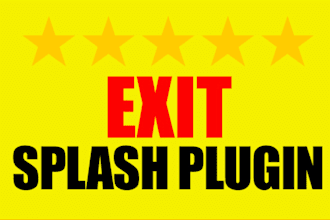 give you the World Famous Exit Splash wordpress plugin
