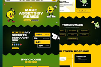 develop crypto website, memecoin, presale, smart contract