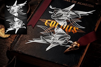 custom book cover illustration