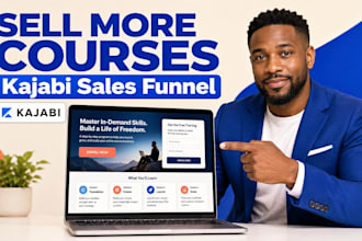 build high converting kajabi online course sales funnel kajabi website
