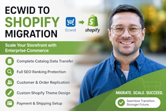 migrate ecwid to shopify store website migration expert