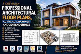 design professional building plans in autocad