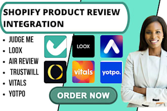 setup shopify product review judge me loox air review trustwill vitals yotpo