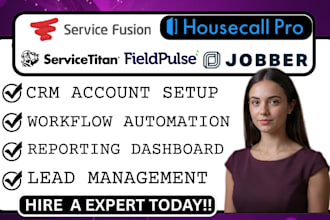 setup and automate servicetitan housecall pro jobber fieldpulse service fusion