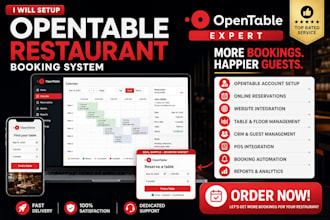 setup opentable restaurant reservation system and online booking
