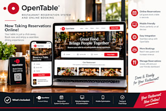 setup opentable restaurant reservation system and online booking