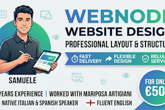design a professional webnode website structure and layout