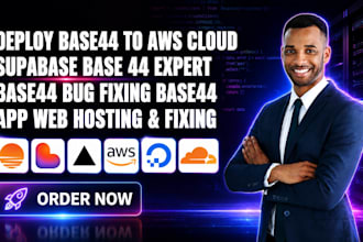 deploy base44 to aws cloud supabase base 44 expert base44 bug fixing base44 app