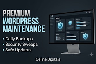 provide premium monthly wordpress maintenance and security