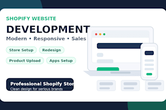develop and manage shopify