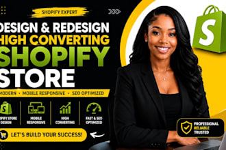 shopify store design ecommerce website development online dropshipping store seo