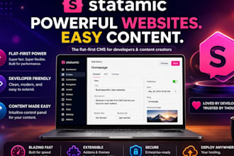 set up and upgrade your statamic website with laravel expert