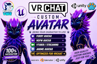 model and rig custom furry avatar vrc avatar vrchat avatar furry nsfw model vrc