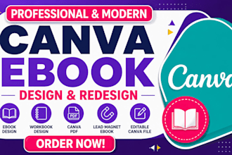 design canva ebook design, canva workbook, canva ebook lead magnet