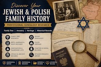 do genealogy research on your jewish, polish ancestry
