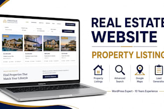 develop a real estate business and property listing website